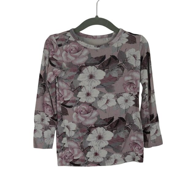 Posh‎ Peanut Bamboo Floral Long Sleeve Pajama Set Viscose 2T - Picture 2 of 5